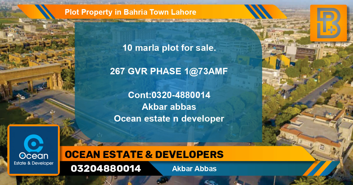 Residential Plot for Sale in Bahria Town, Lahore - (BP-50494)