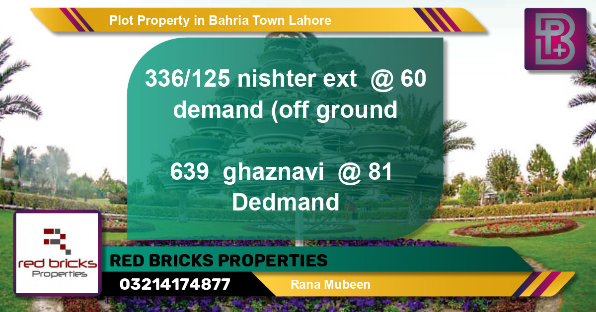 Residential Plot for Sale in Bahria Town, Lahore - (BP-50511)