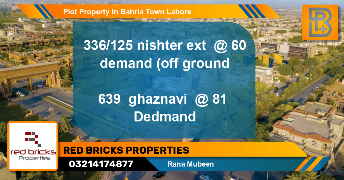 Residential Plot for Sale in Bahria Town, Lahore - (BP-50512)