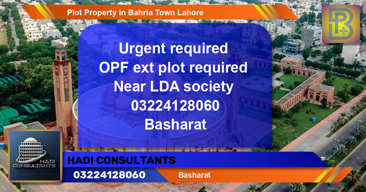 Residential Plot for Sale in Bahria Town, Lahore - (BP-50521)