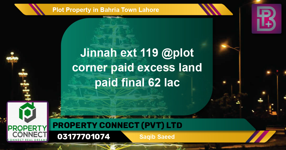 Residential Plot for Sale in Bahria Town, Lahore - (BP-50549)