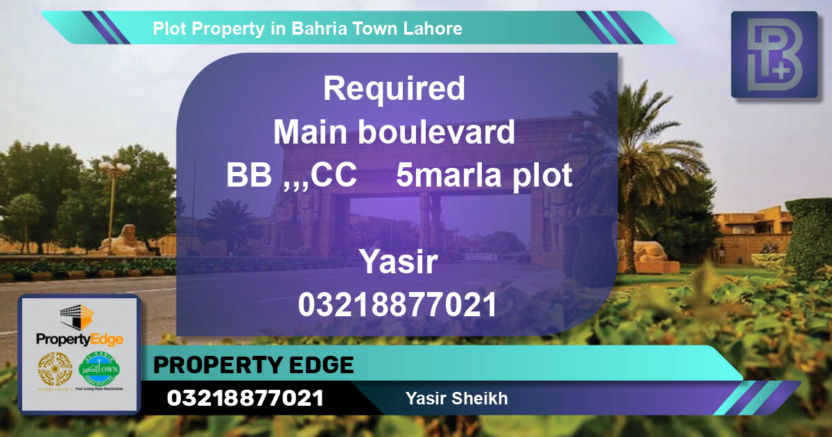 Residential Plot for Sale in Bahria Town, Lahore - (BP-50561)