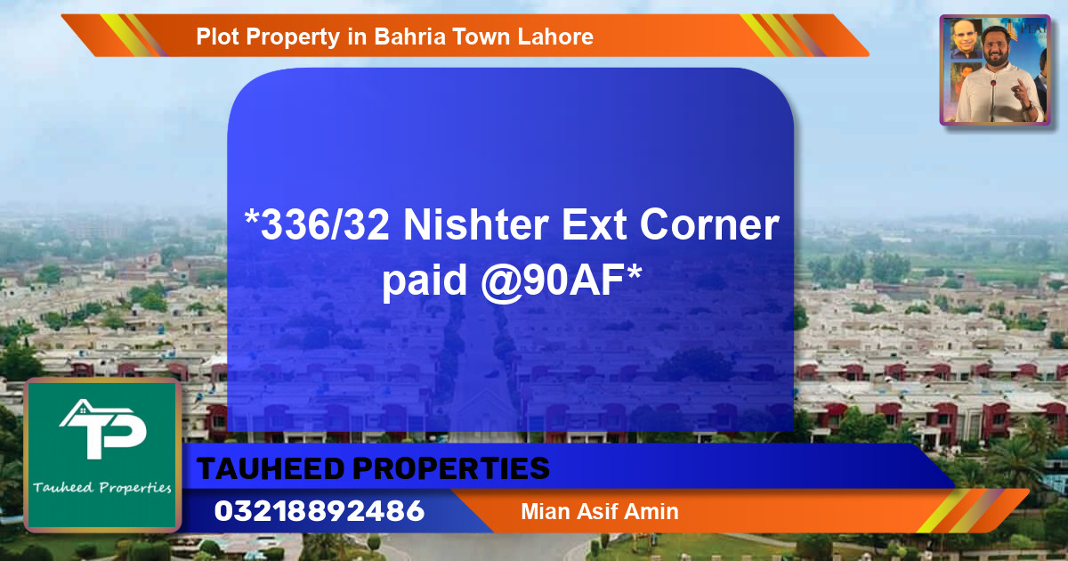 Residential Plot for Sale in Bahria Town, Lahore - (BP-50596)