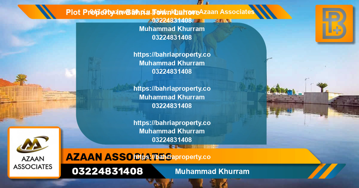 Residential Plot for Sale in Bahria Town, Lahore - (BP-50632)