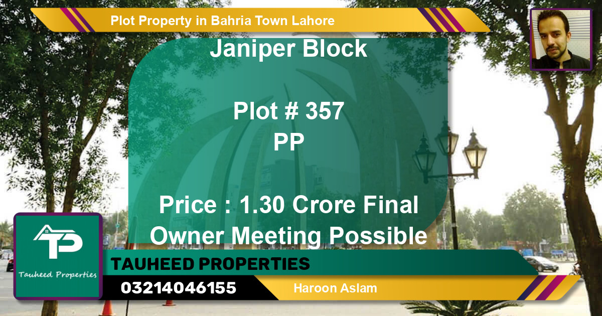 Residential Plot for Sale in Bahria Town, Lahore - (BP-50678)