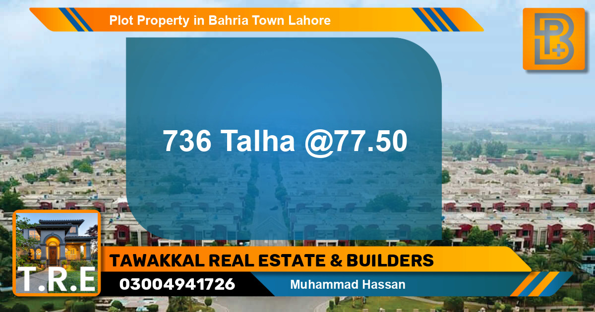 Residential Plot for Sale in Bahria Town, Lahore - (BP-50694)