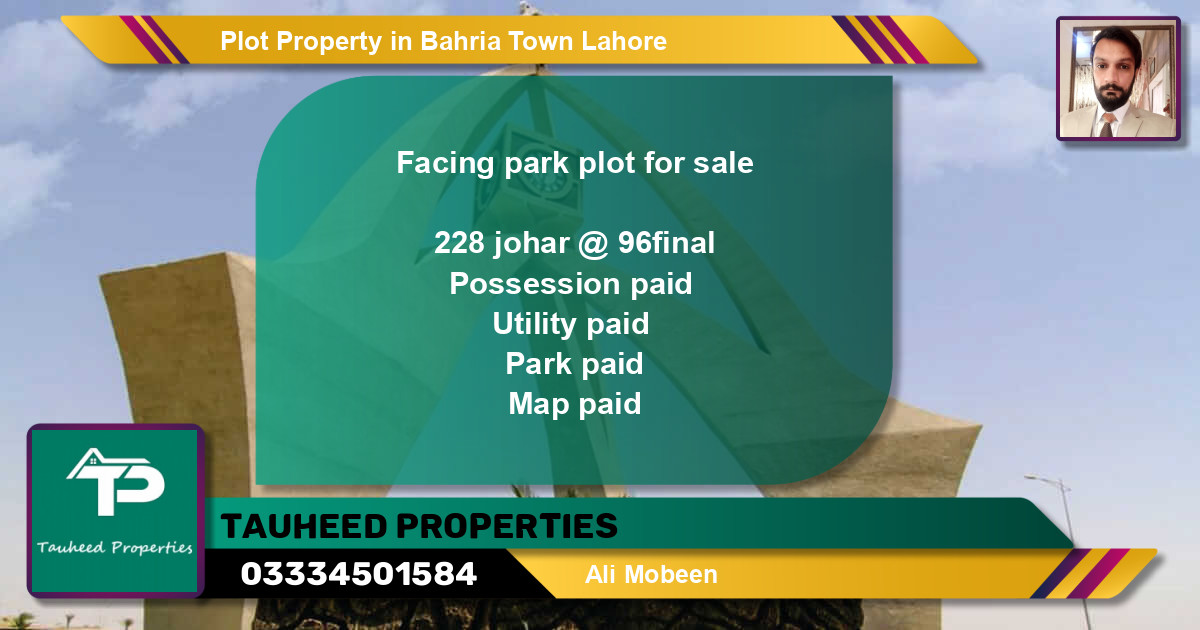 Residential Plot for Sale in Bahria Town, Lahore - (BP-50698)