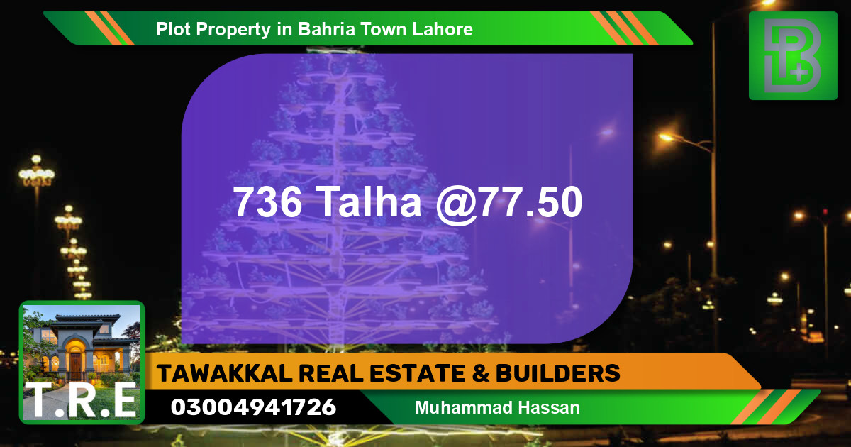 Residential Plot for Sale in Bahria Town, Lahore - (BP-50699)