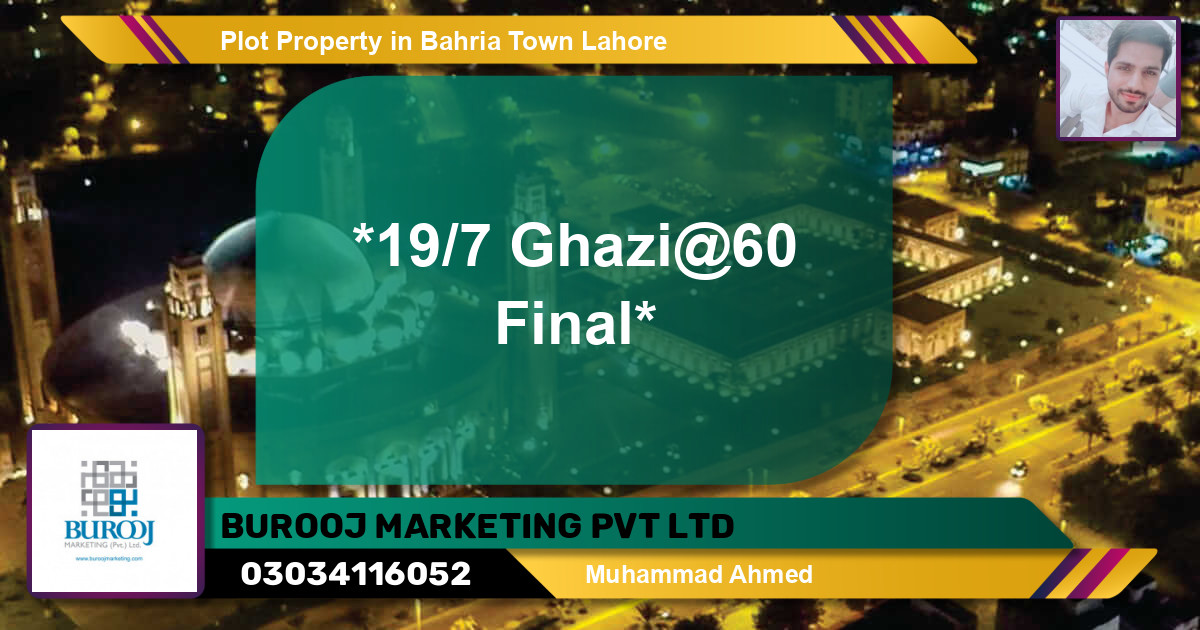 Residential Plot for Sale in Bahria Town, Lahore - (BP-50712)