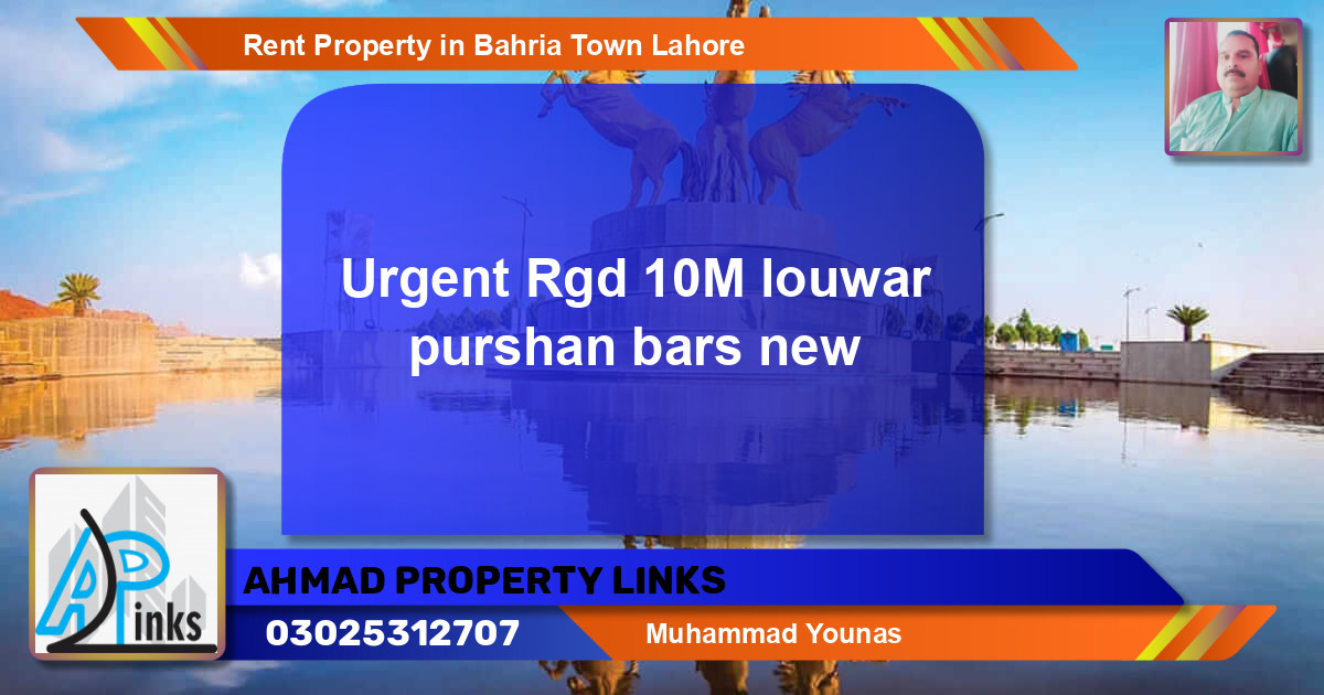 Residential Property for Rent in Bahria Town, Lahore - (BP-50730)