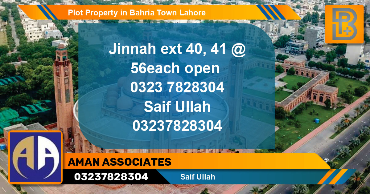 Residential Plot for Sale in Bahria Town, Lahore - (BP-50863)