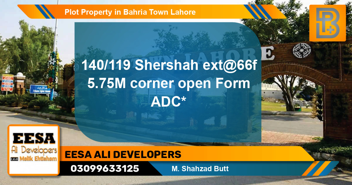 Residential Plot for Sale in Bahria Town, Lahore - (BP-50895)