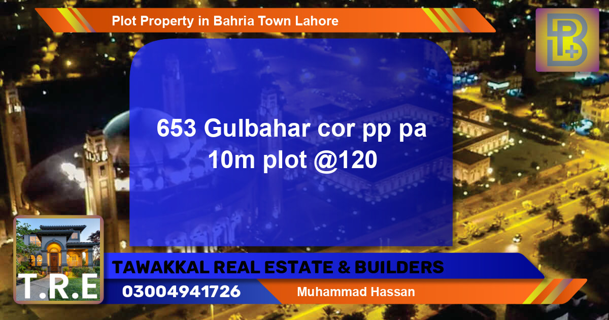 Residential Plot for Sale in Bahria Town, Lahore - (BP-50920)