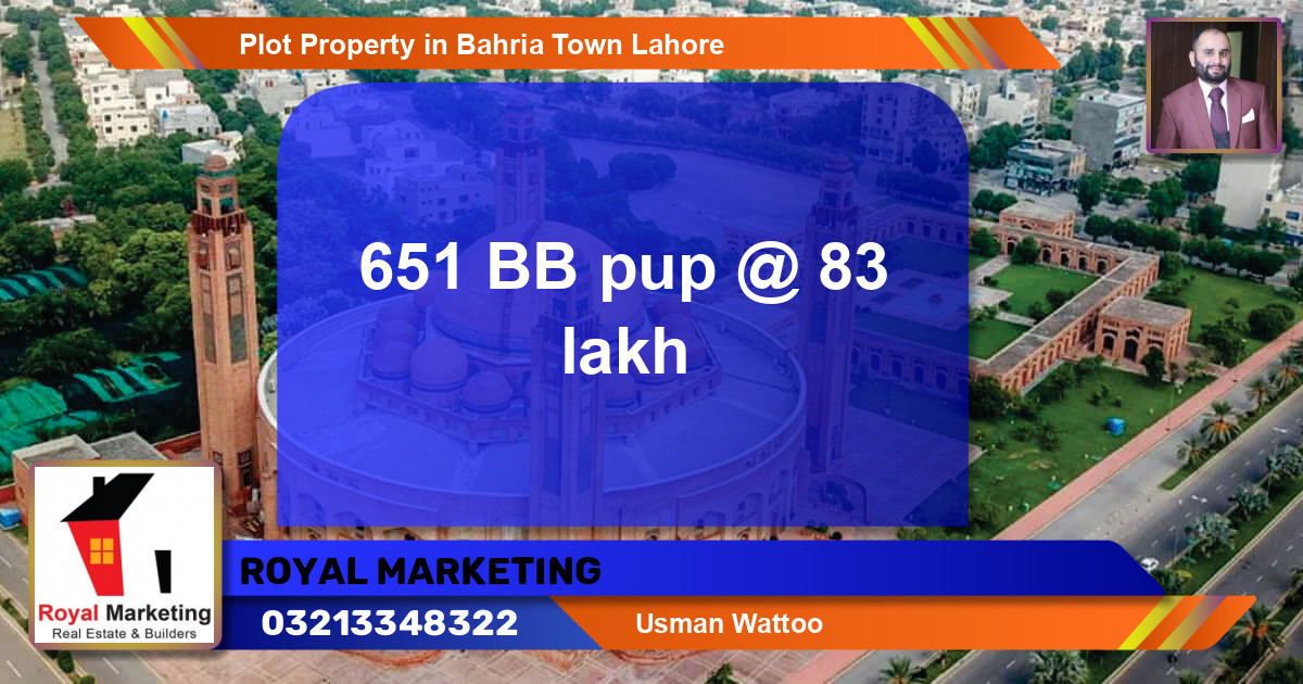 Residential Plot for Sale in Bahria Town, Lahore - (BP-50958)