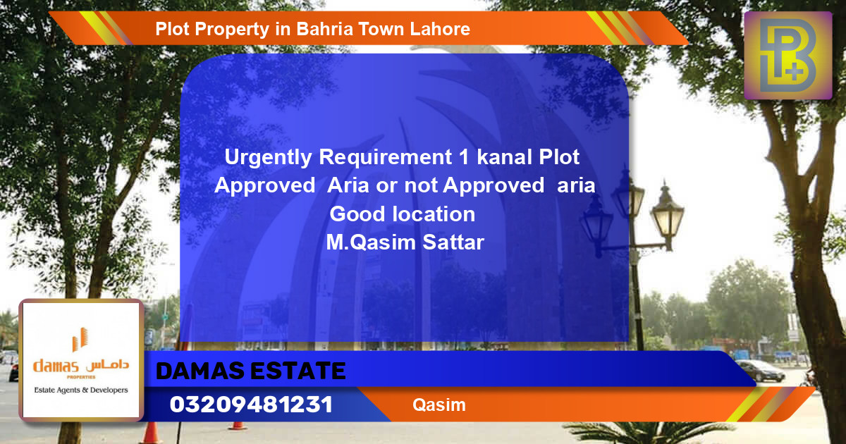 Residential Plot for Sale in Bahria Town, Lahore - (BP-50978)