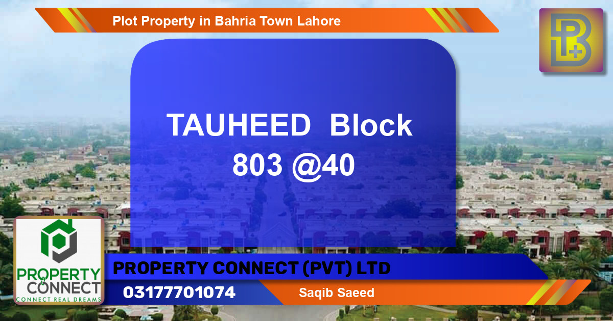 Residential Plot for Sale in Bahria Town, Lahore - (BP-51073)