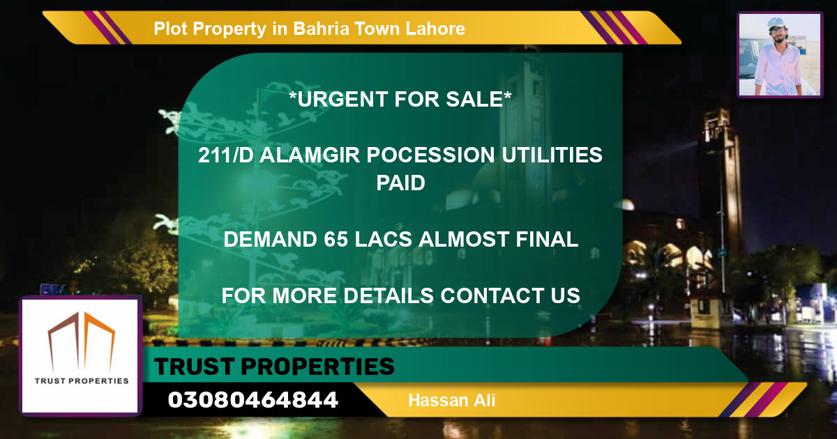 Residential Plot for Sale in Bahria Town, Lahore - (BP-51097)