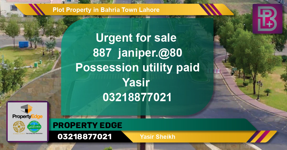 Residential Plot for Sale in Bahria Town, Lahore - (BP-51098)
