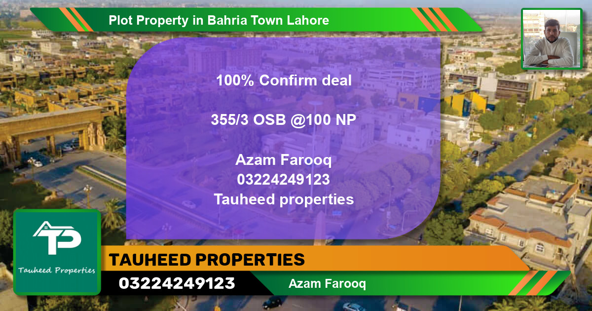 Residential Plot for Sale in Bahria Town, Lahore - (BP-51172)