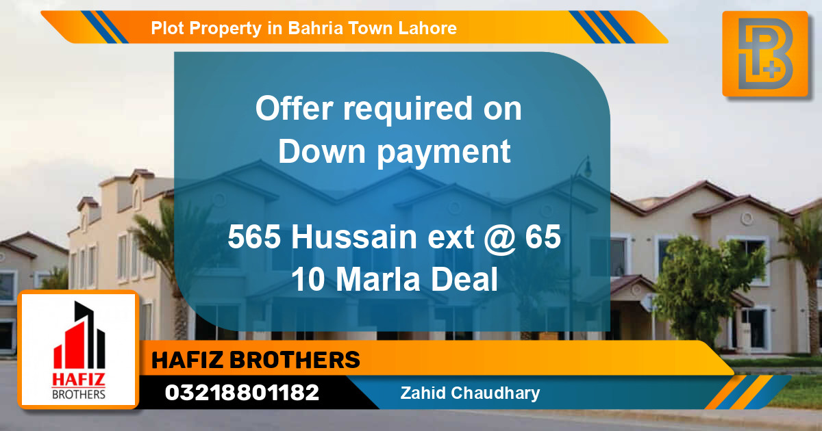 Residential Plot for Sale in Bahria Town, Lahore - (BP-51246)
