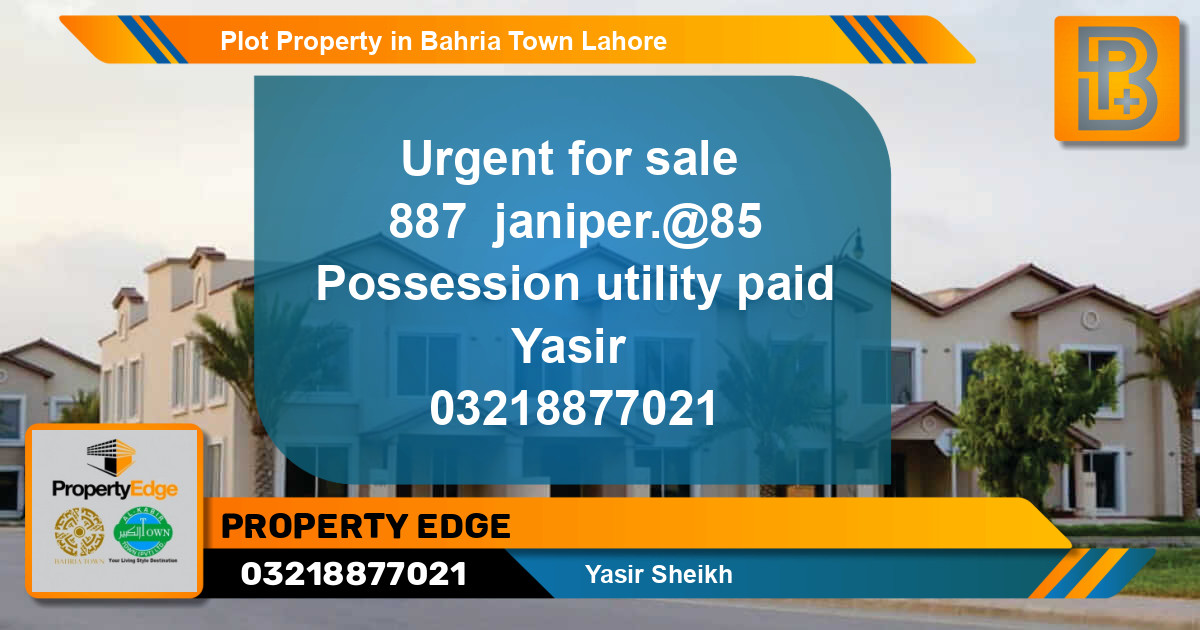Residential Plot for Sale in Bahria Town, Lahore - (BP-51259)