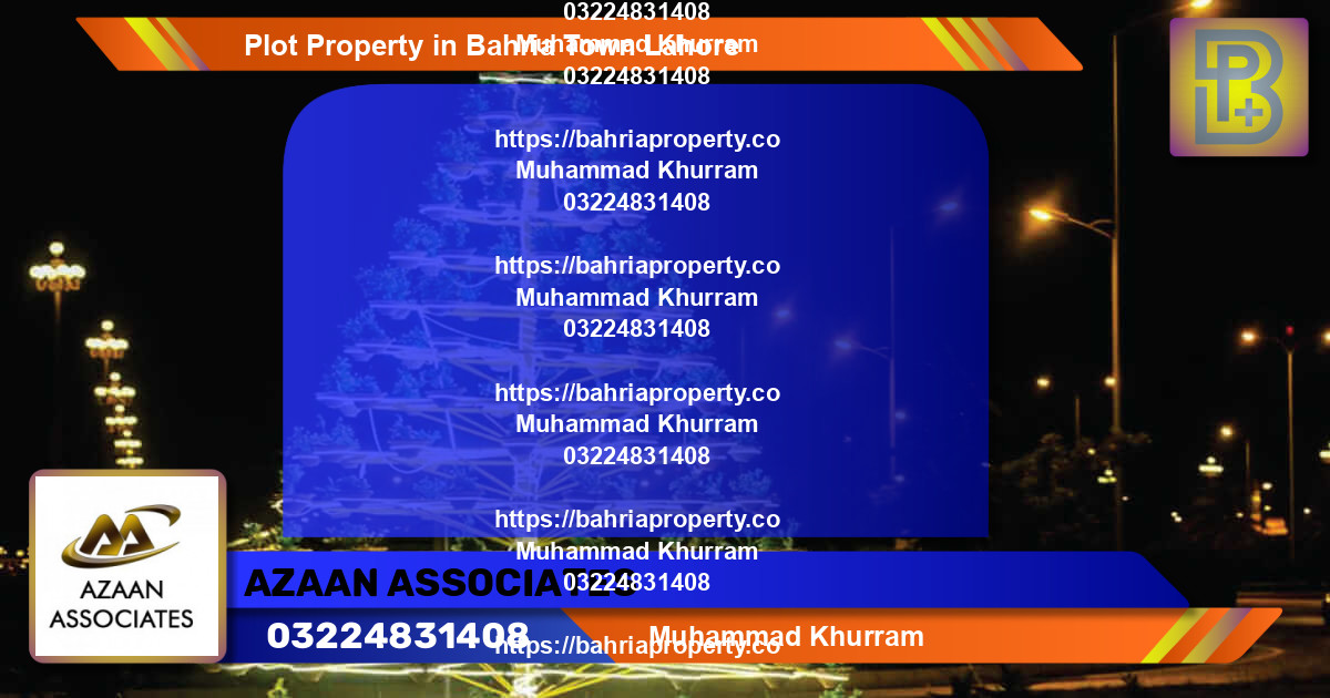 Residential Plot for Sale in Bahria Town, Lahore - (BP-51267)