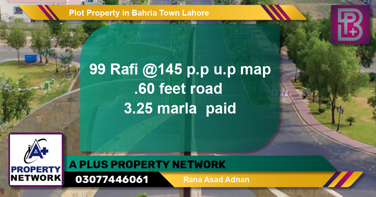 Residential Plot for Sale in Bahria Town, Lahore - (BP-51278)