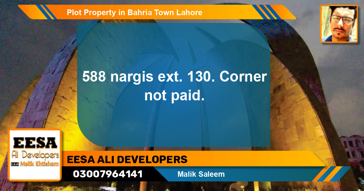 Residential Plot for Sale in Bahria Town, Lahore - (BP-51311)