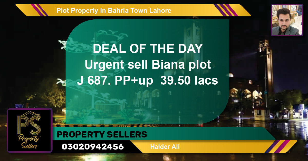 Residential Plot for Sale in Bahria Town, Lahore - (BP-51397)