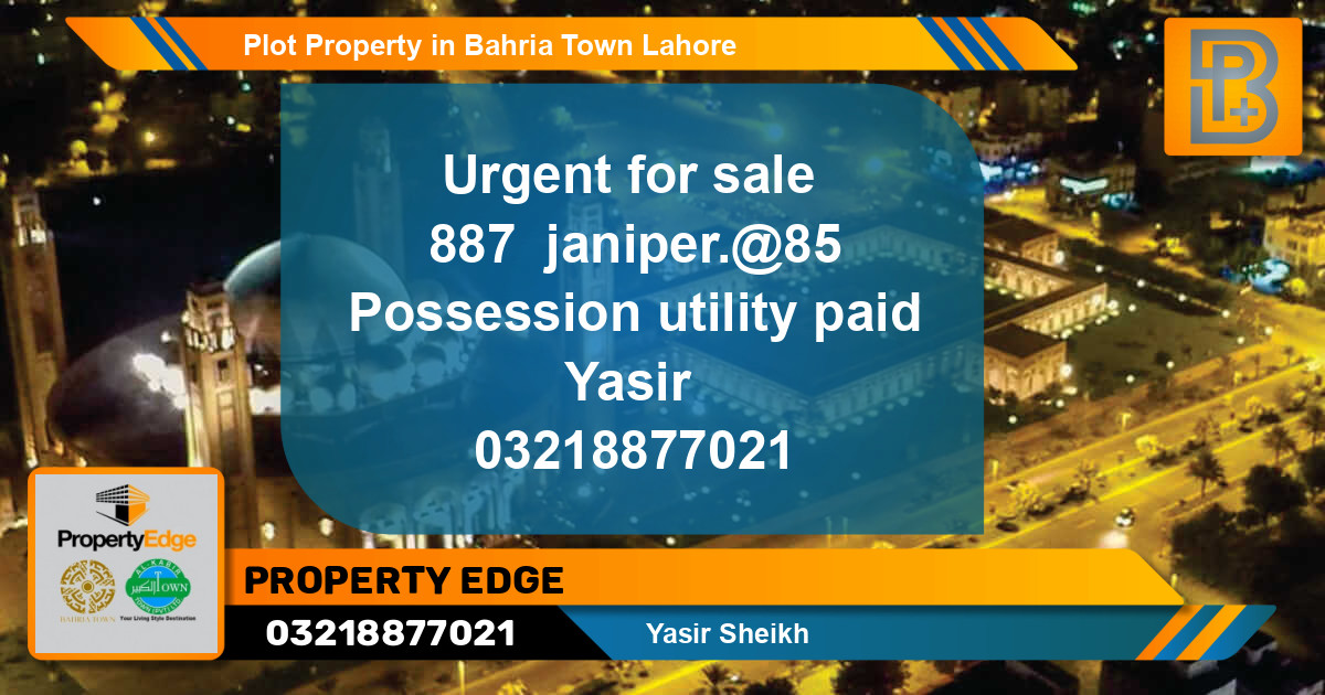 Residential Plot for Sale in Bahria Town, Lahore - (BP-51416)