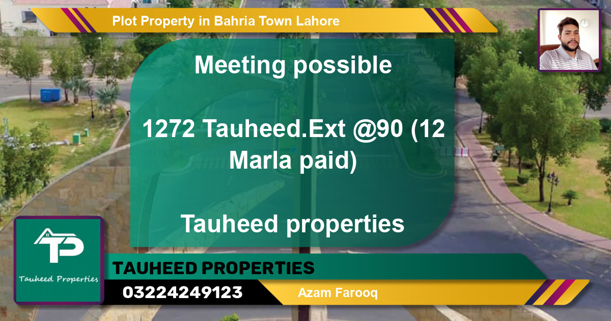 Residential Plot for Sale in Bahria Town, Lahore - (BP-51463)