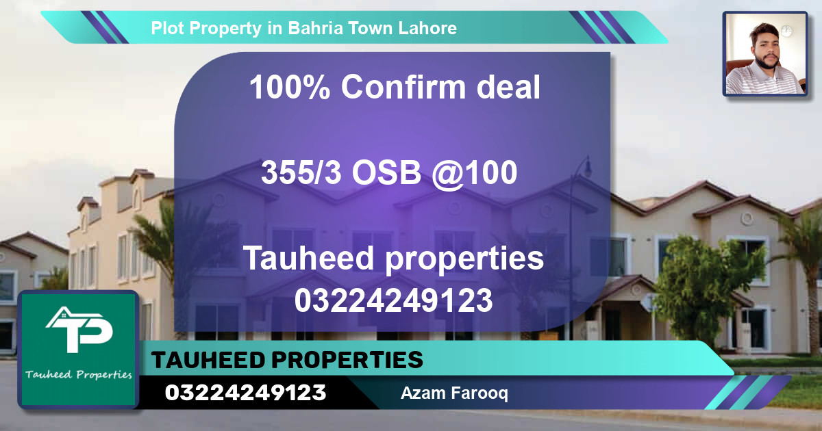 Residential Plot for Sale in Bahria Town, Lahore - (BP-51470)