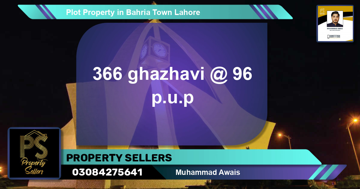 Residential Plot for Sale in Bahria Town, Lahore - (BP-51526)
