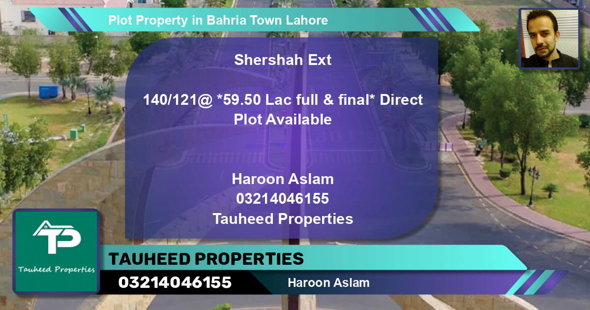 Residential Plot for Sale in Bahria Town, Lahore - (BP-51533)