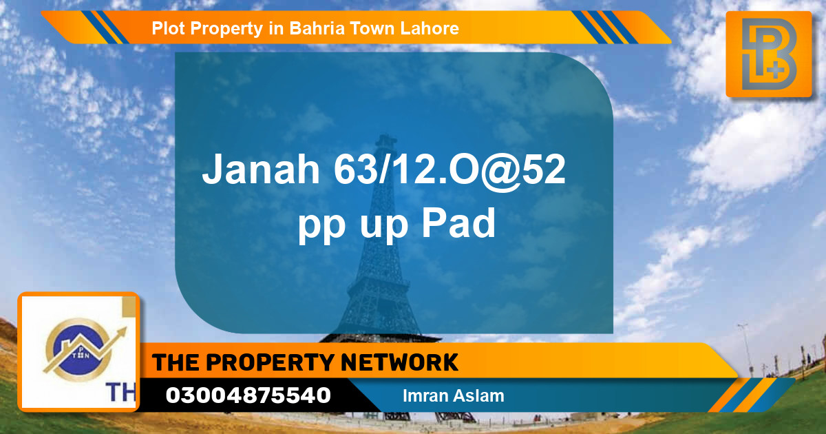 Residential Plot for Sale in Bahria Town, Lahore - (BP-51630)