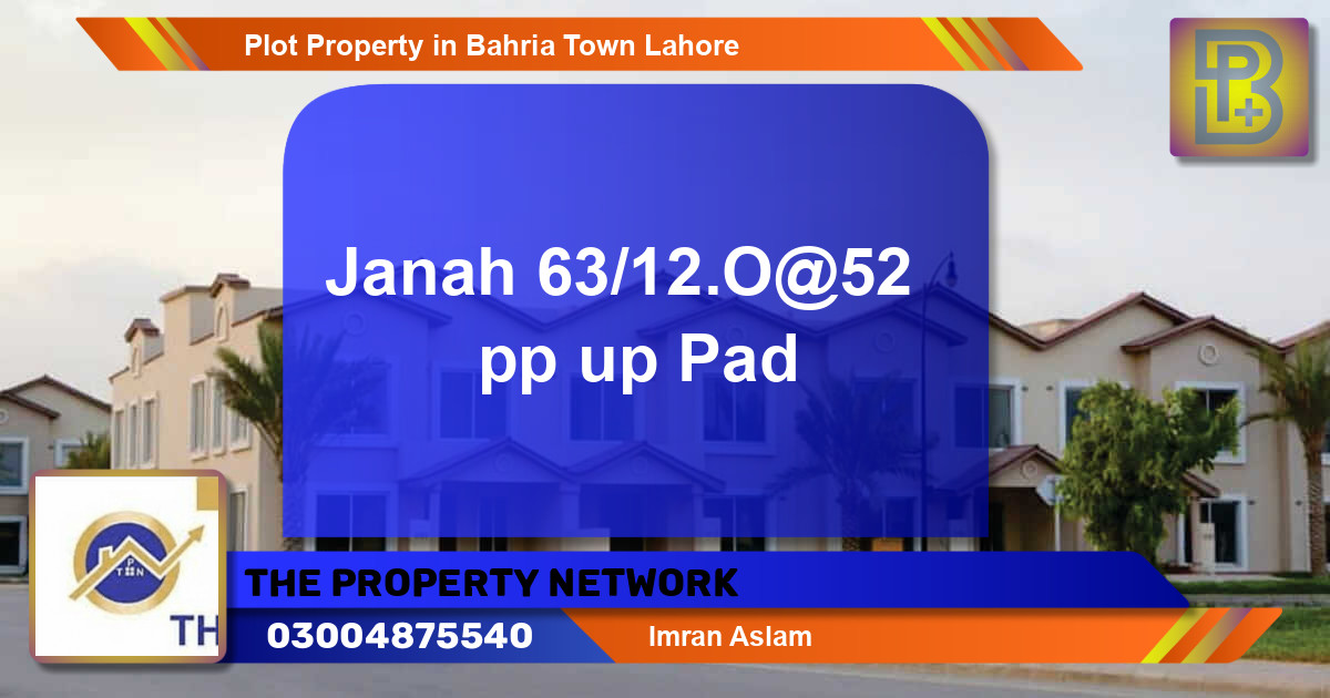 Residential Plot for Sale in Bahria Town, Lahore - (BP-51631)