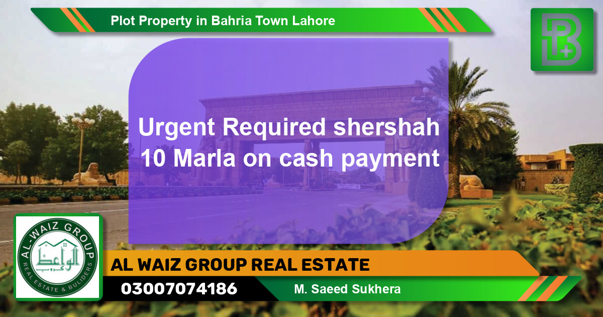 Residential Plot for Sale in Bahria Town, Lahore - (BP-51648)