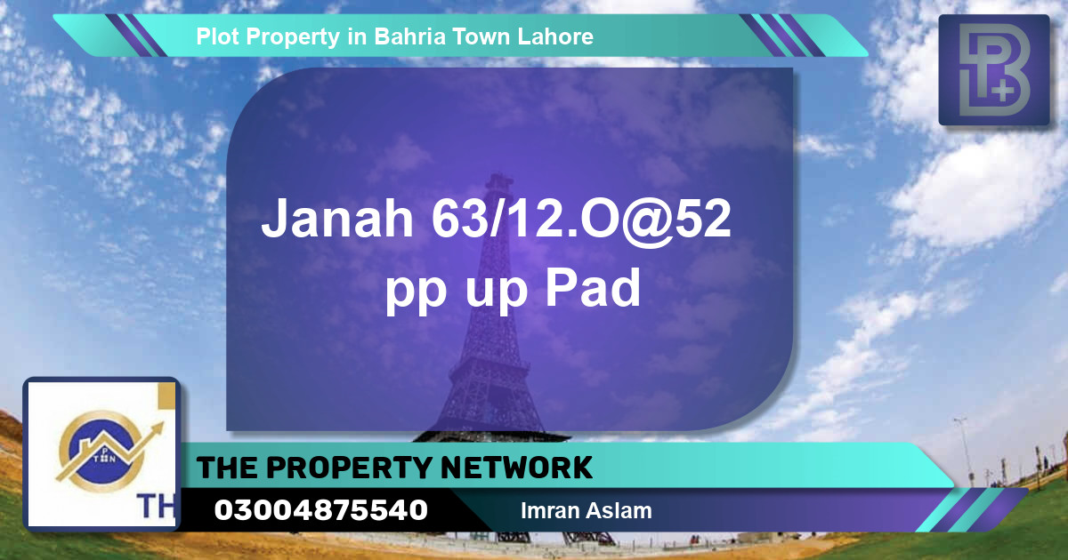 Residential Plot for Sale in Bahria Town, Lahore - (BP-51678)