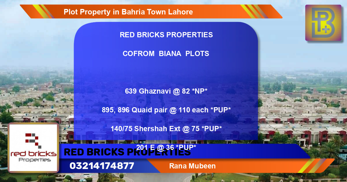 Residential Plot for Sale in Bahria Town, Lahore - (BP-51680)