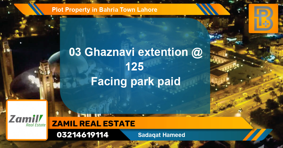 Residential Plot for Sale in Bahria Town, Lahore - (BP-51731)