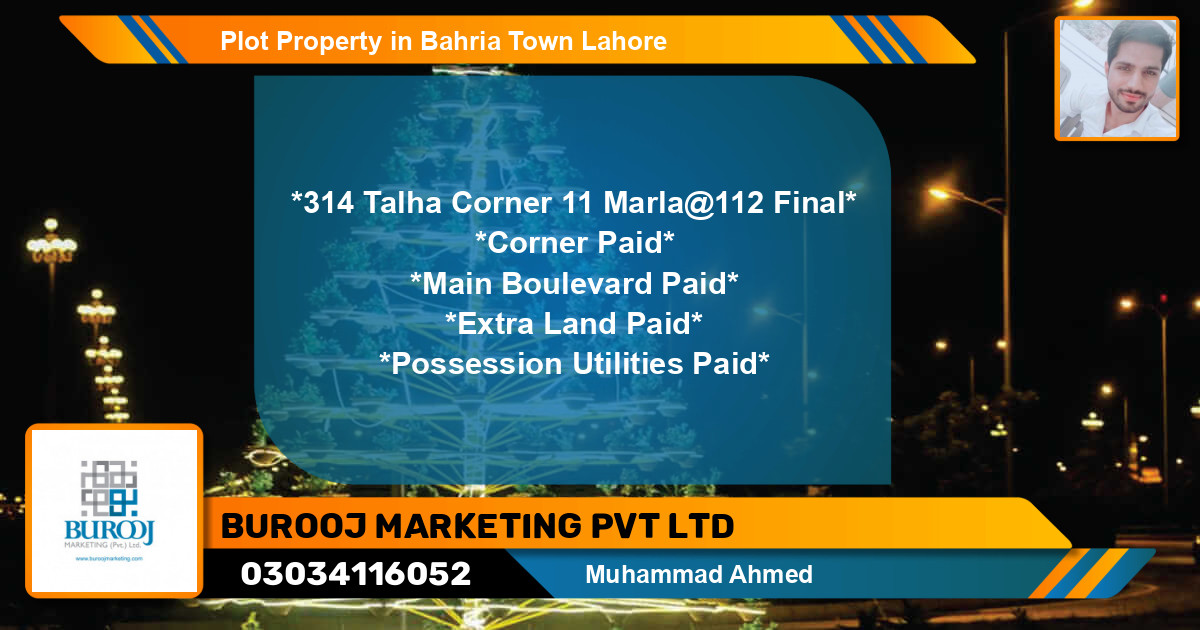 Residential Plot for Sale in Bahria Town, Lahore - (BP-51768)