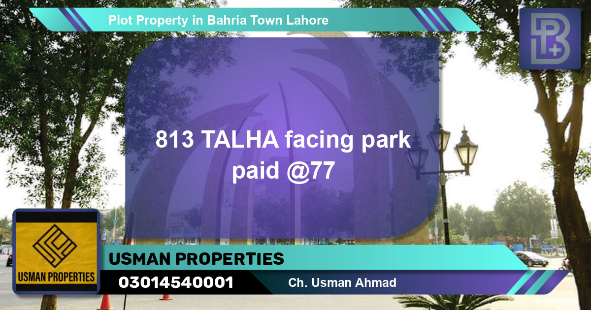 Residential Plot for Sale in Bahria Town, Lahore - (BP-51774)