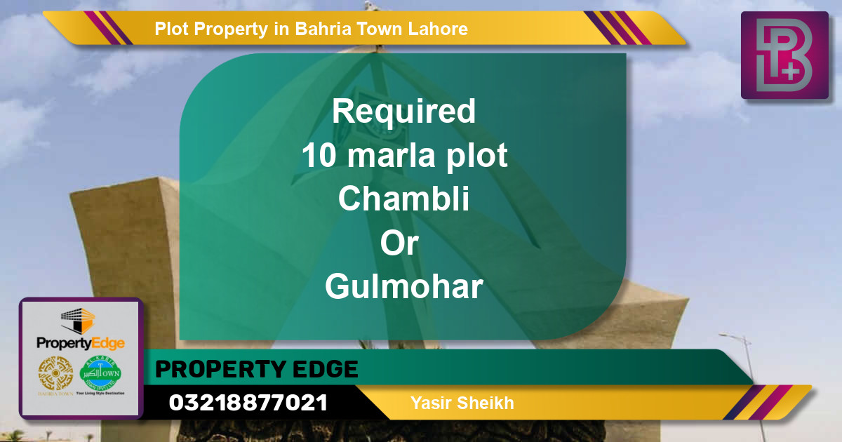 Residential Plot for Sale in Bahria Town, Lahore - (BP-51785)