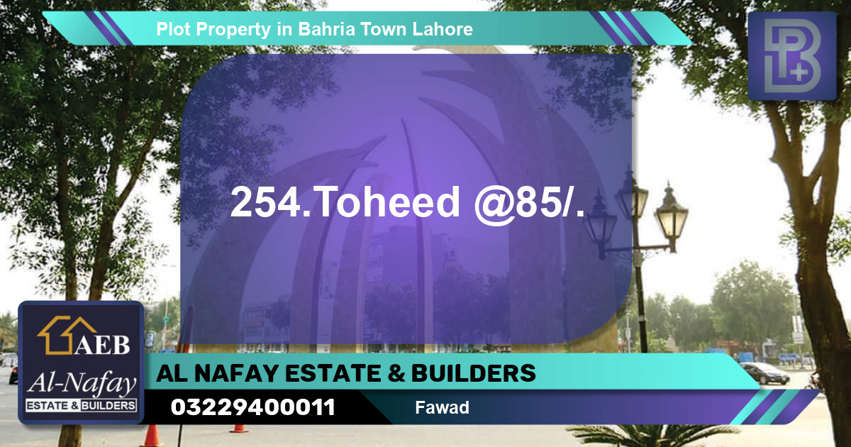 Residential Plot for Sale in Bahria Town, Lahore - (BP-51948)