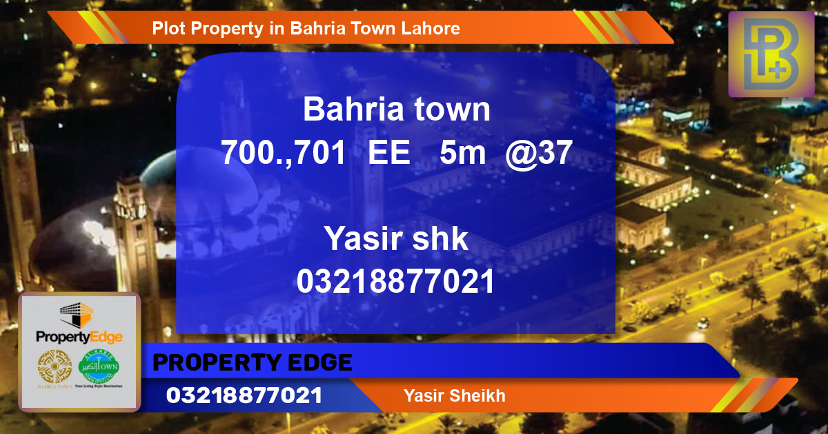 Residential Plot for Sale in Bahria Town, Lahore - (BP-51998)