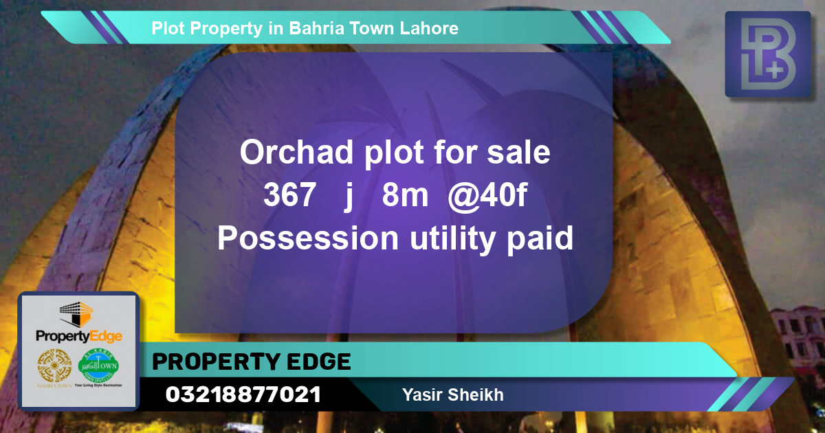 Residential Plot for Sale in Bahria Town, Lahore - (BP-51999)