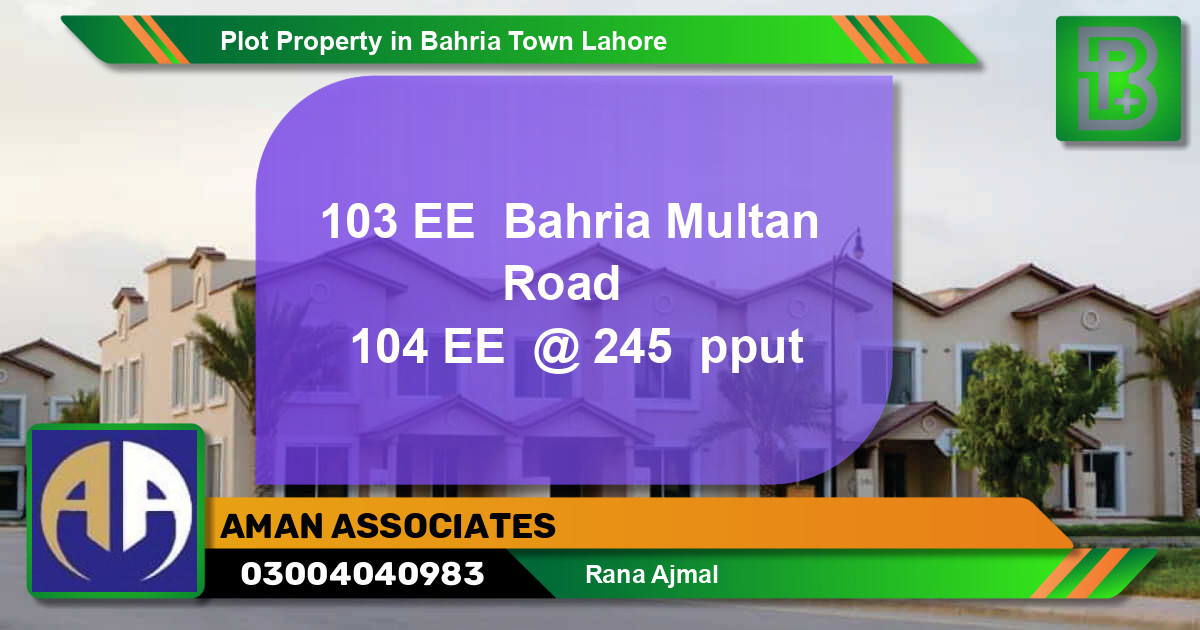 Residential Plot for Sale in Bahria Town, Lahore - (BP-52009)