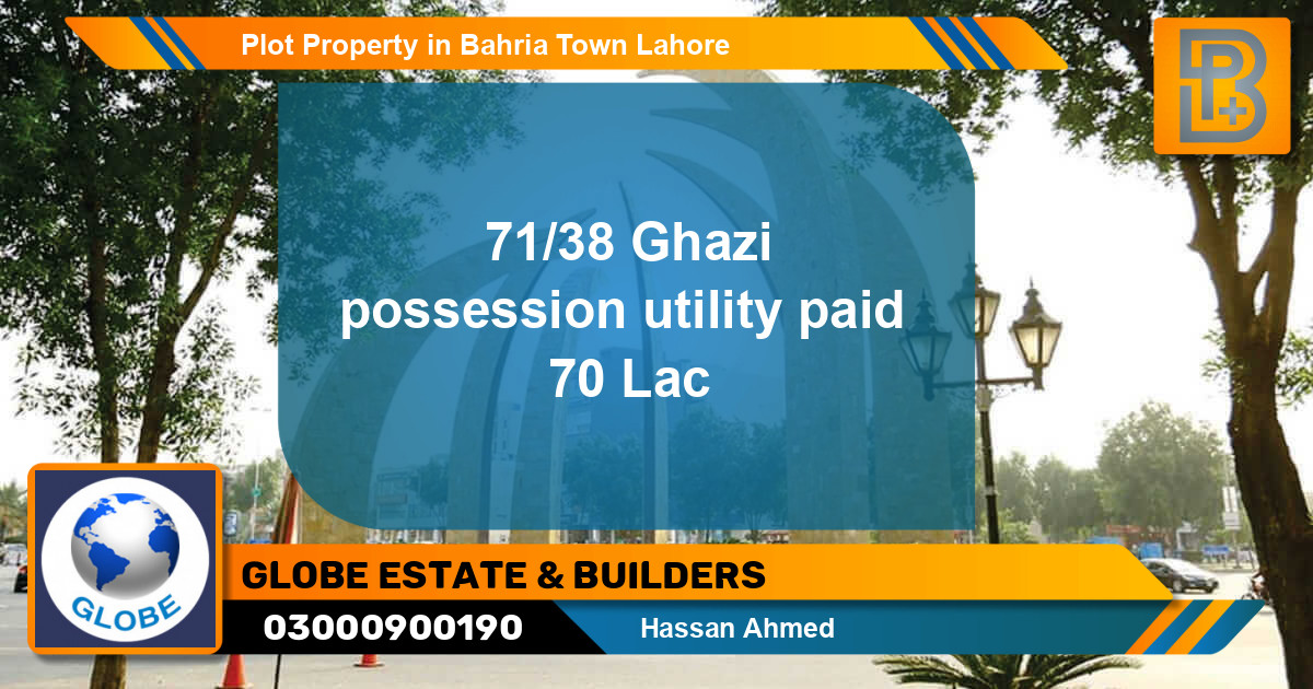 Residential Plot for Sale in Bahria Town, Lahore - (BP-52092)