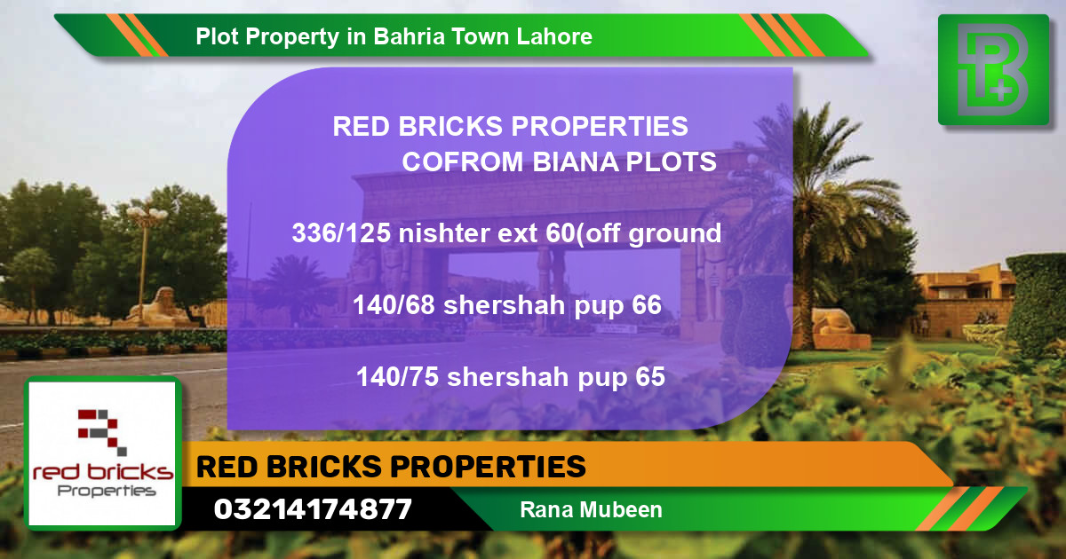 Residential Plot for Sale in Bahria Town, Lahore - (BP-52125)
