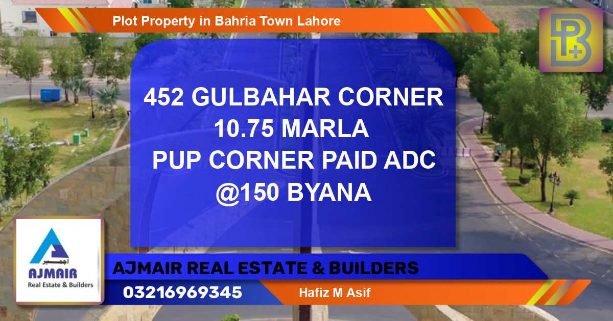 Residential Plot for Sale in Bahria Town, Lahore - (BP-52143)